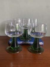 5 Vintage Luminarc Green