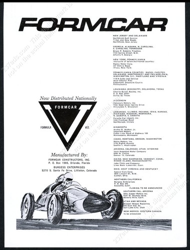 1963 formcar formula vee - formula, v