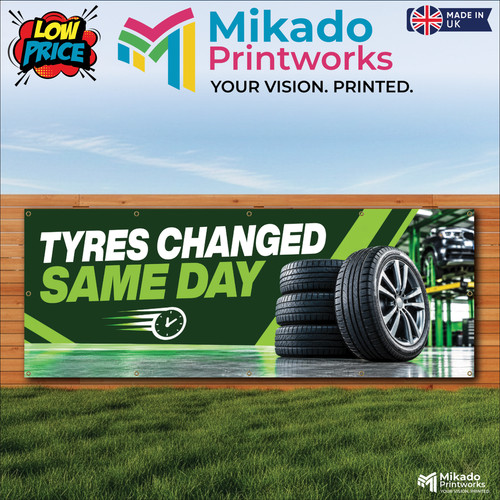 Tyres banner - tyres, changed