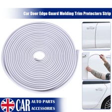 5M Car Door Scratch Protect Edge Seal Trim Guard Rubber Strip Roll White Color