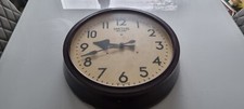 Vintage Smiths Sectric Round Wall Clock - 1940's Bakelite Case