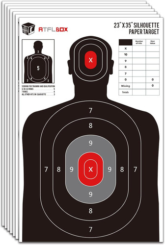 Silhouette paper target for - paper,