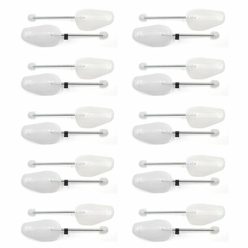 10x plastic shoe trees white - 10x,