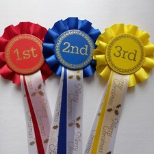 Christmas Rosettes, 1st-3rd