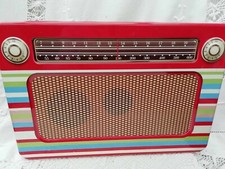 Vintage Biscuit Tin Red Retro