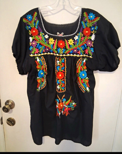 Mexican blouse handmade - blouse,