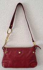 Bolzano Small Red Leather Shoulder Bag with Dustbag