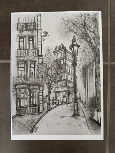 Print original hand drawn - of,