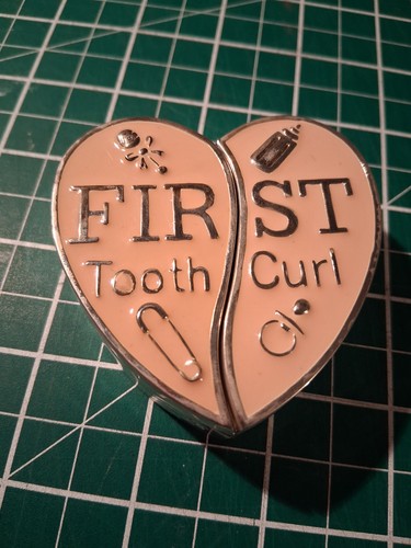 Silver plated first curl - first, &