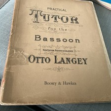 Rare Antique Practical Tutor For the Bassoon