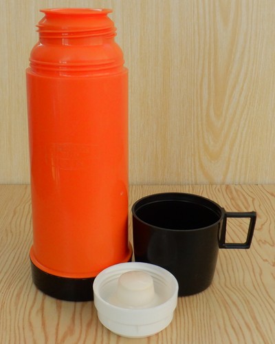 Vintage thermos orange - thermos,