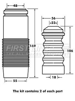 First line fpk7047 front dust - line,