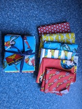 Wonder Woman Fat Quarters Fabric Bundle. 100% Cotton.