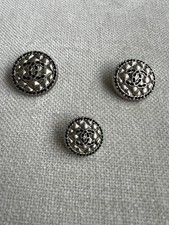 CHANEL Metal Silver Buttons