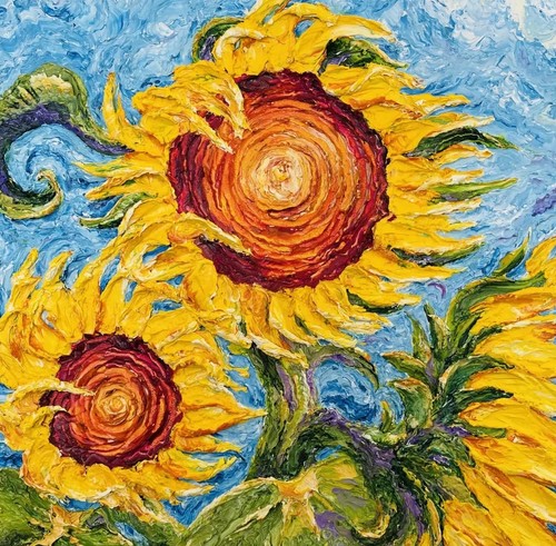 Sunflowers original oil - sunflowers,