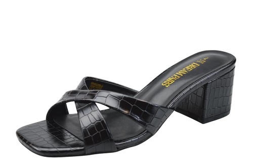 Womens faux leather croc mid - leather,
