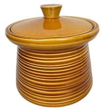 Vintage Crown Devon 60's 70's Beehive Biscuit Barrel Storage Canister Honey Prop