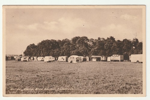 Vintage postcard blue - postcard,