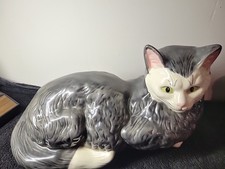 Vintage Porcelain White Cat