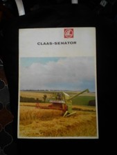 CLAAS Senator  1971  Combine Harvester  Original Sales Brochure