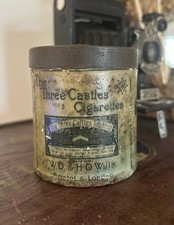 Antique Rare W.D. & H.O. Wills The Three Castles Empty Circular Tin