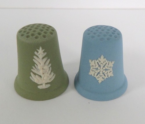 Wedgewood pottery thimbles - wedgewood,