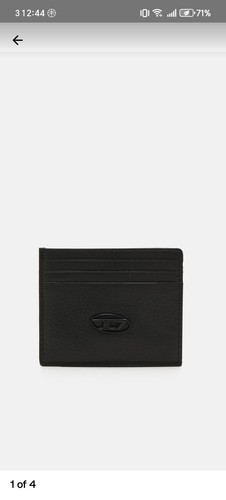Diesel leather card holder - diesel,