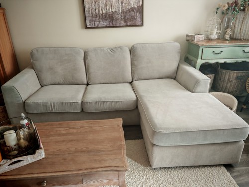 Dfs corner sofa and foot - dfs,