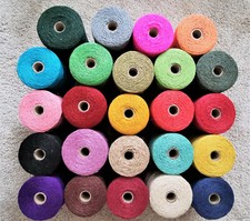 UK Made Coloured 1.5-2mm Jute Twine, Cotton Twine, Craft, Gift, String