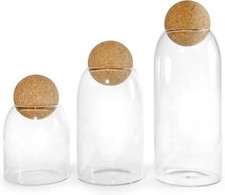 Glass Storage Jars with Cork