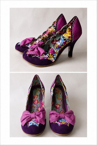 Irregular choice purple floral - choice,