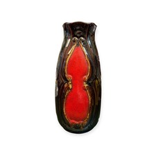 Vintage Bay Keramik 620-40 W-German Fat Lava Vase – Red & Brown Mid Century 40cm