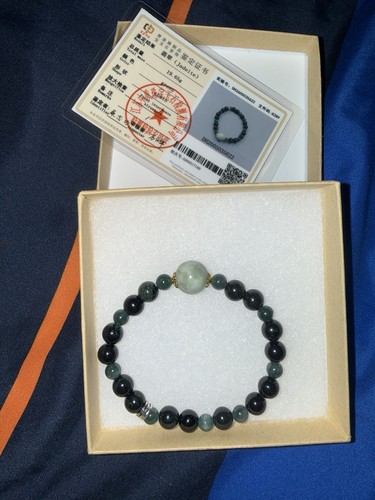 Grade black jade - black, with