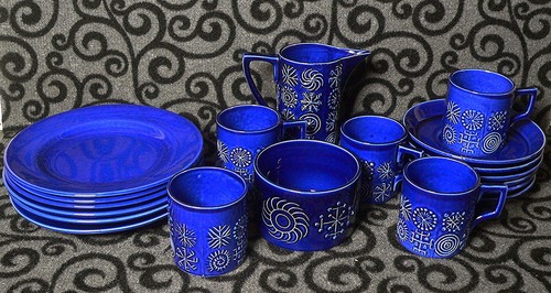 1960s portmeirion totem - 1960s, cobalt