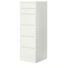 IKEA MALM 6 Drawer Chest White