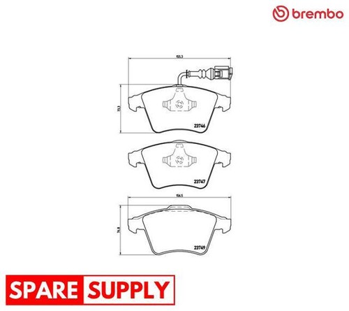 Brake pad set disc - disc, for