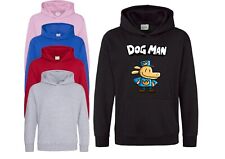 Boys Girls Dog Man World Book Day Childrens Dogman School Hoodie Hooded Top TS