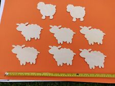 New 8x Wooden Sheep Shapes For