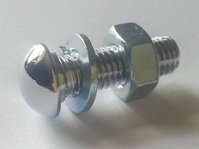 Vintage Austin A30 A35 Bumper Bar Domed Fixing Bolt Chrome