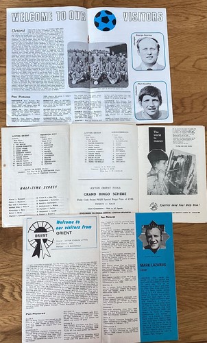Leyton orient programmes - 4,