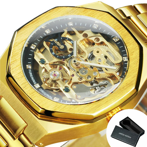 Men automatic watch 3d - automatic,
