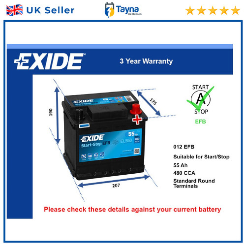 Efb battery fits toyota rav4 - fits,