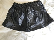 Women's black PVC faux leather