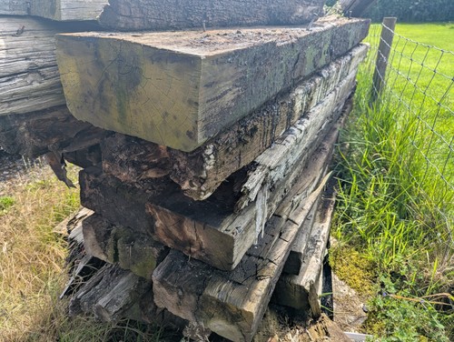 Reclaimed wooden railway - wooden,