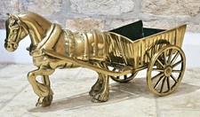 Vintage Heavy Brass Horse And