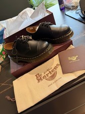 Dr. Martens 1461 Bex Toe Cap Black, Made in England, Size UK 3 EU36