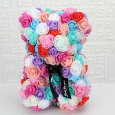 25CM ROSE BEAR FOAM VALENTINES