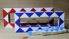 3x Fidget Toys. like Rubik Snake. 