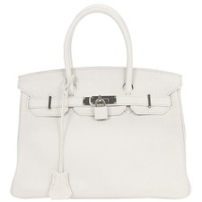 Hermes White Taurillon