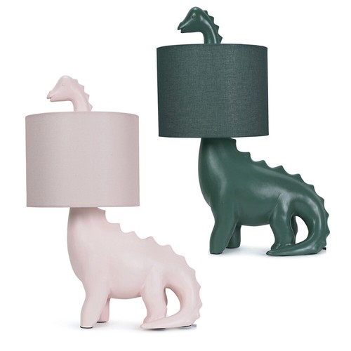 Kids green pink dinosaur - green,